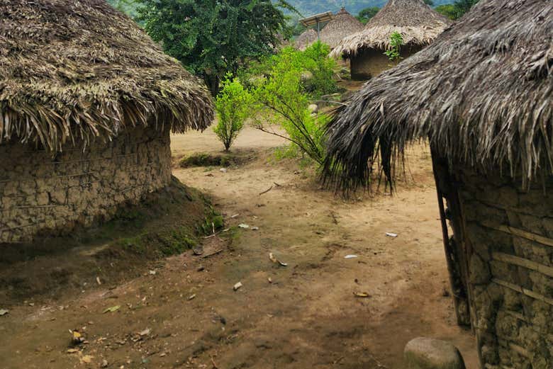 Casas de la comunidad indígena que visitaremos