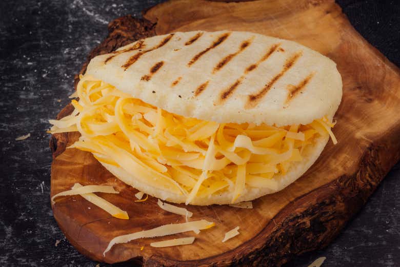 Arepa con queso