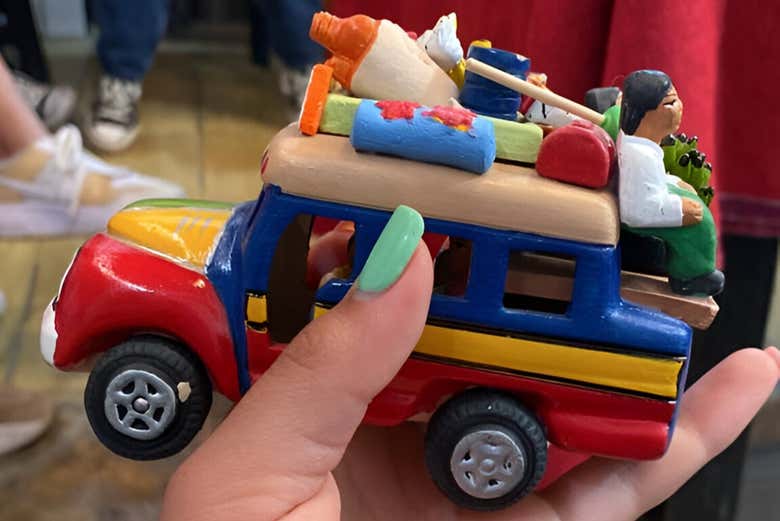 Una de las chivas decoradas