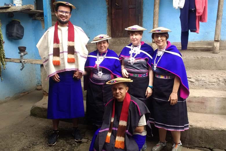 Experiencing the traditional dress