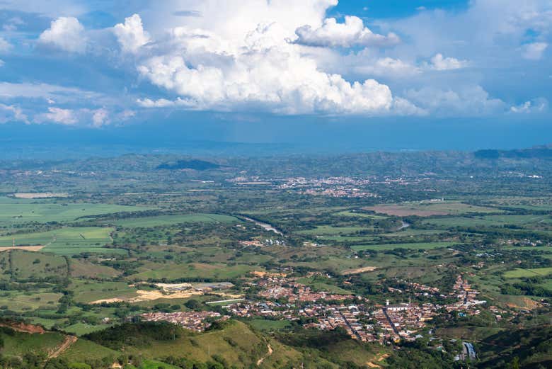 Vistas aéreas del valle del Cauca