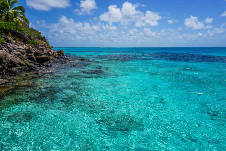 Águas cristlainas de Cayo Cangrejo