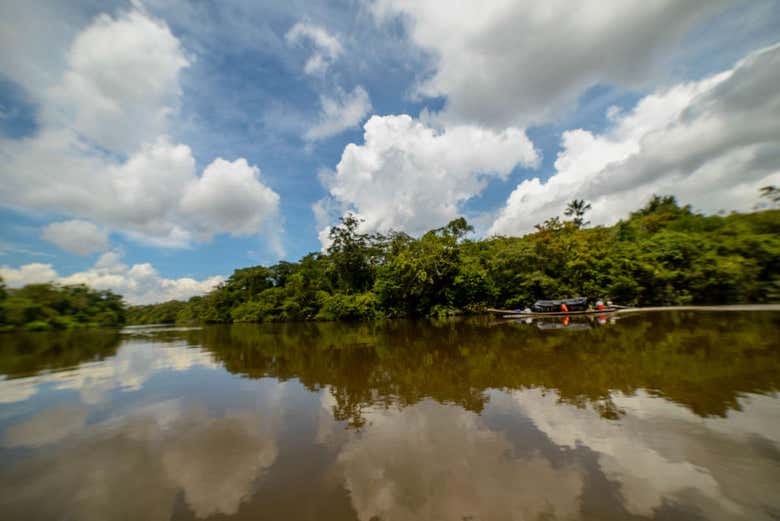 Sailing on the Loretoyacu River