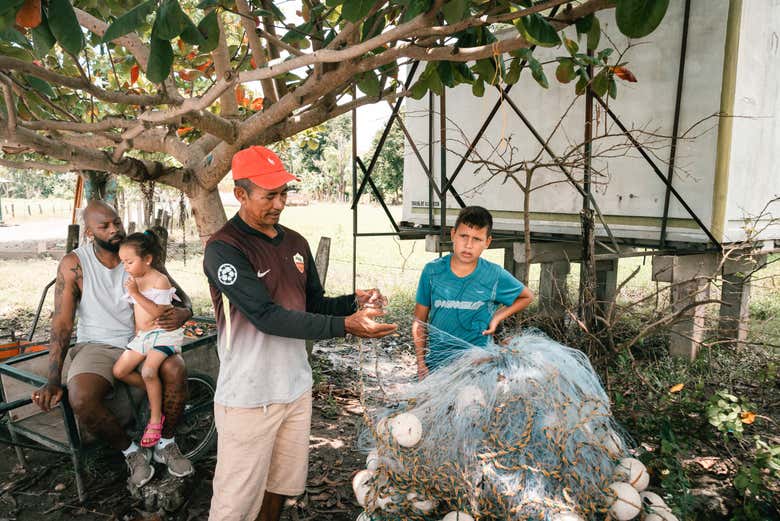 Visitando una aldea de pescadores
