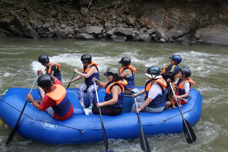 Rafting in the La Vieja river