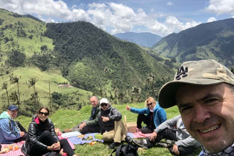 Sulla cima della montagna