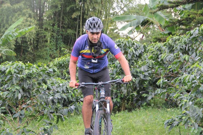 Durante il tour in bici