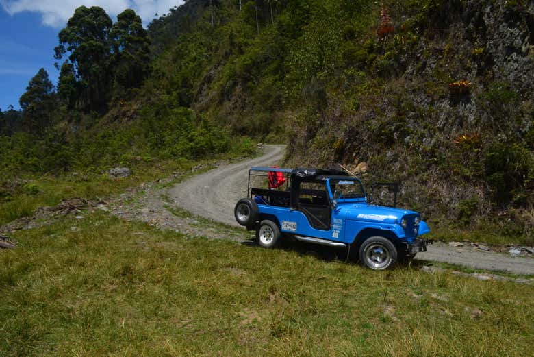 Hop on board the offroad vehicle