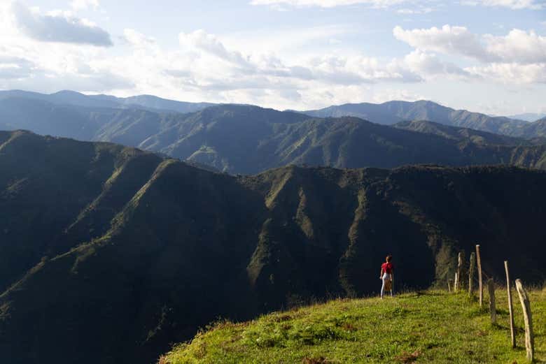 Admirando las vistas que nos ofrecen los Andes