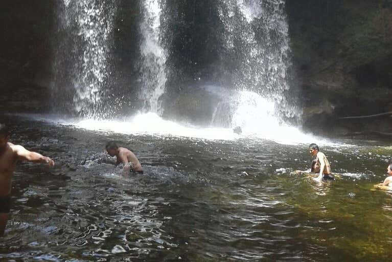 Swimming in the water