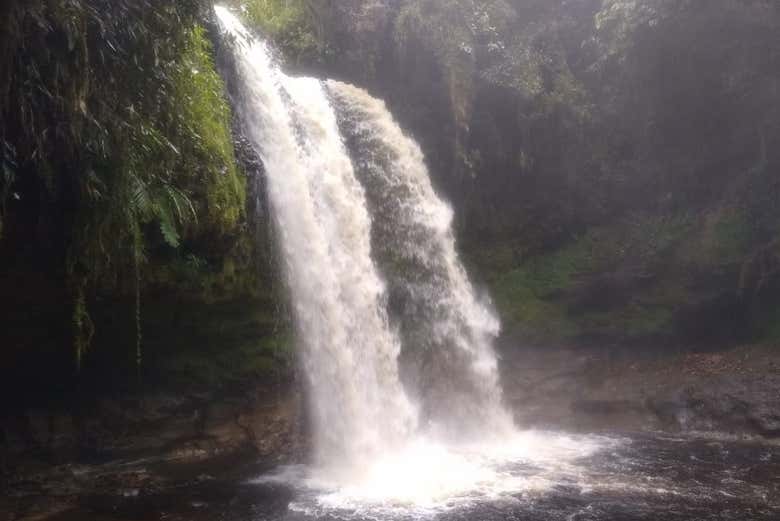 A natural swimming pool under Tres Chorros