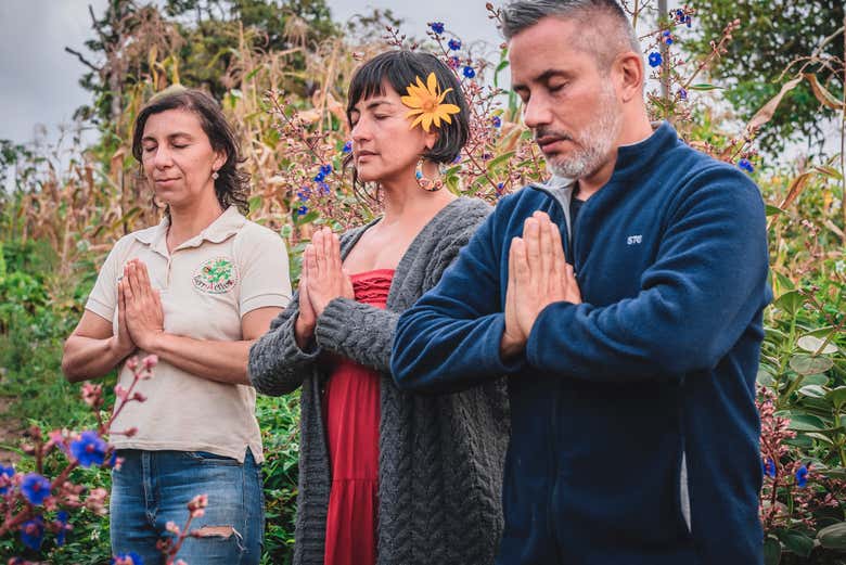 Meditating at Finca Tierra Activa