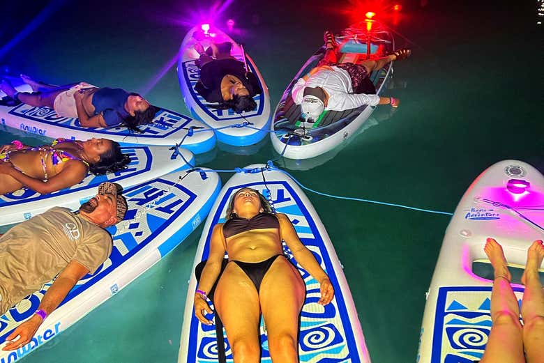 Un momento de relax durante el tour