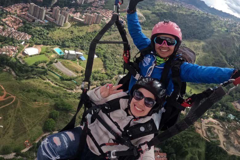 Volando sobre Medellín