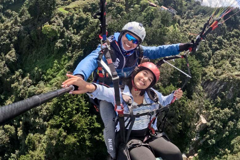 O Vale de Aburrá visto do céu