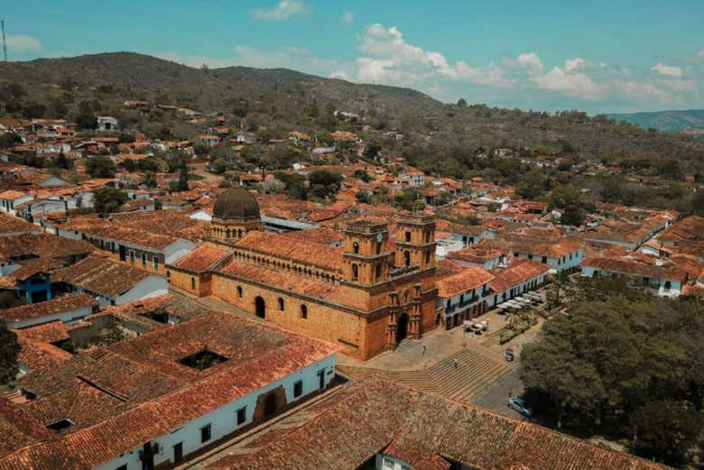 Vista aérea en Barichara