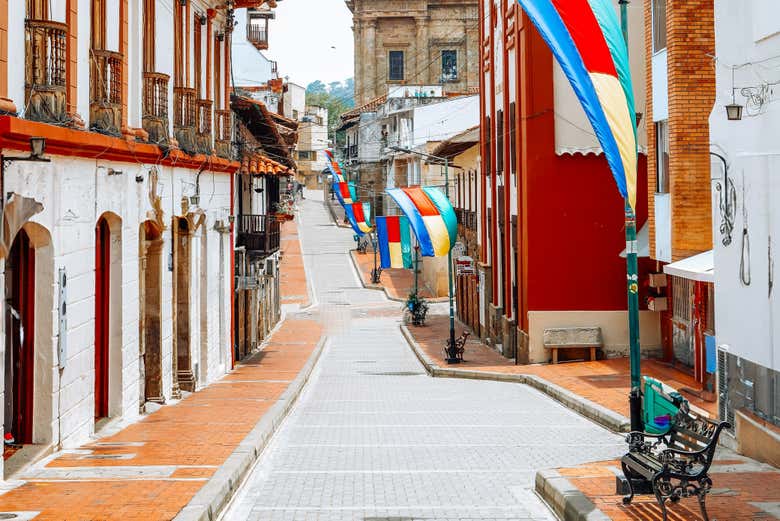 Calles adoquinadas de Socorro