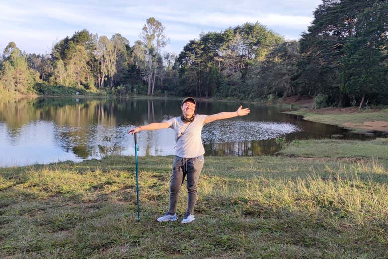 Making a stop during the tour