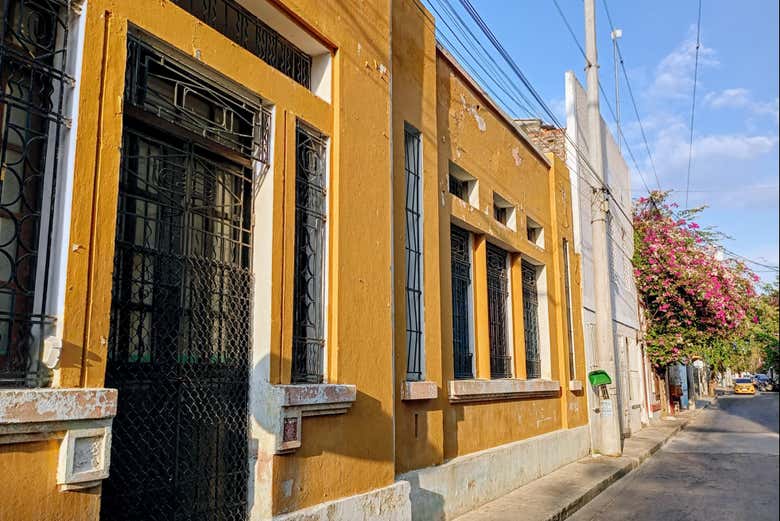 Arquitectura colorida en Santa Marta