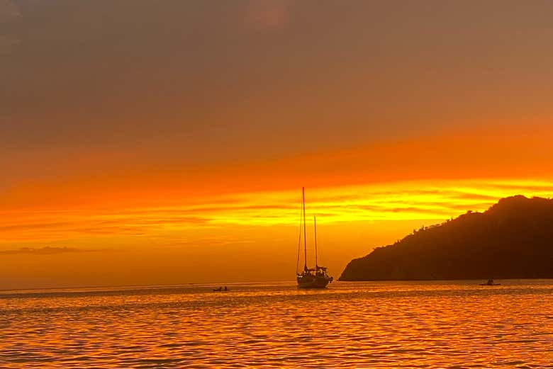 Entardecer em Bahía Concha 