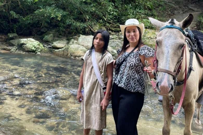 Pasando por el río Piedras