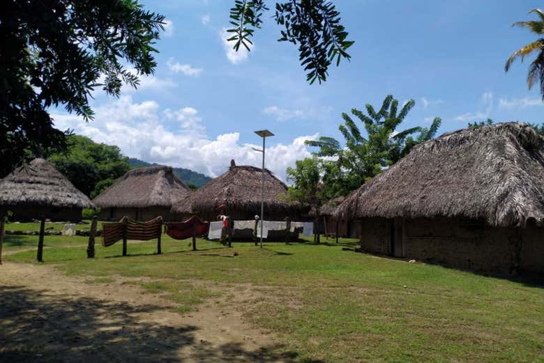 Casas del refugio indígena Katanzama