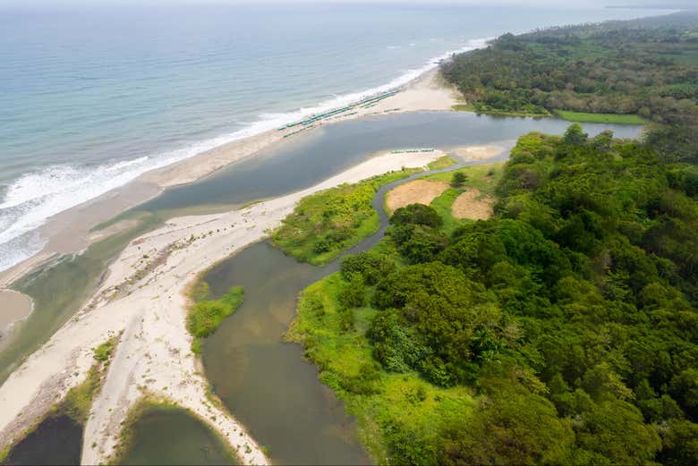 La desembocadura del río Buritaca