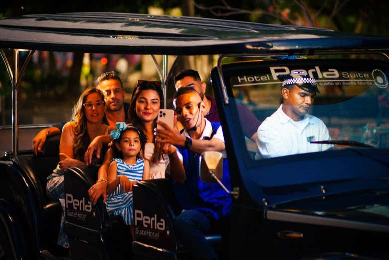 Passeio de carro elétrico