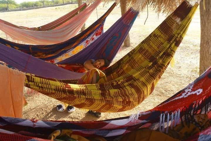 Hamacas en la ranchería de Cabo de Vela