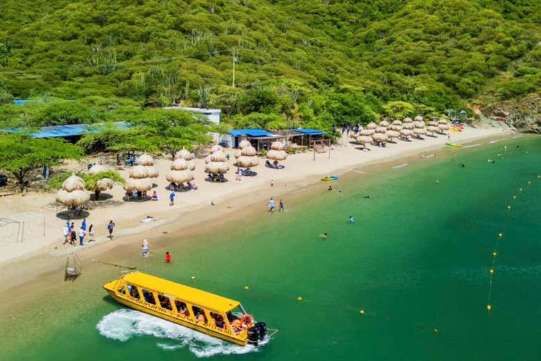 Llegando a Playa Inca Inca