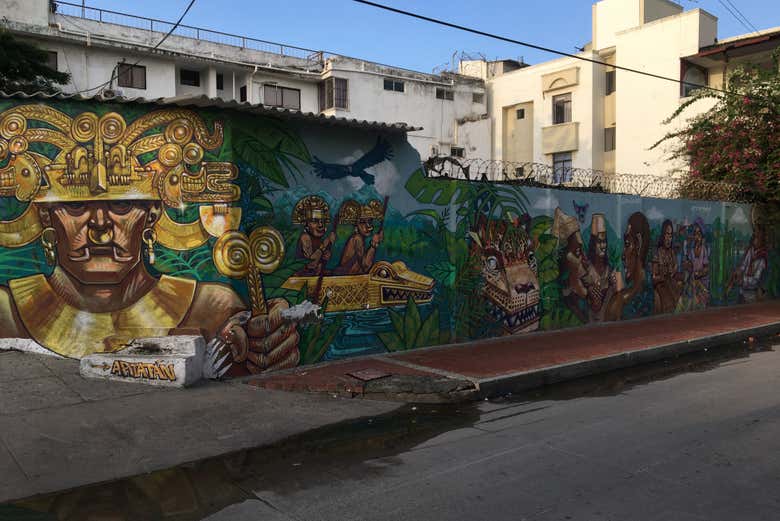 The street murals of Santa Marta