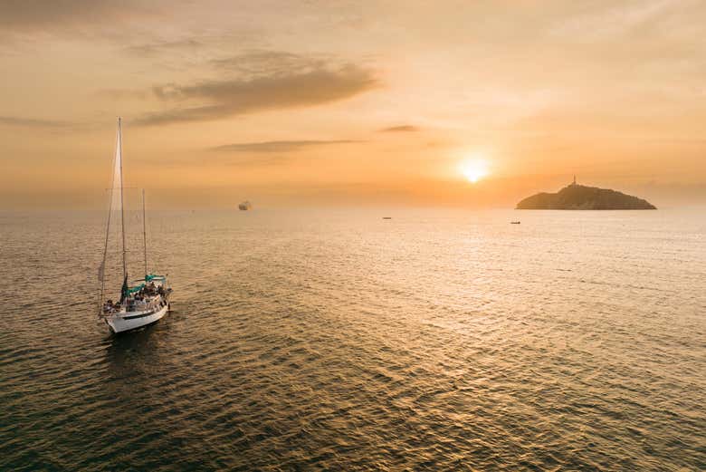 Admire the incredible sunset views