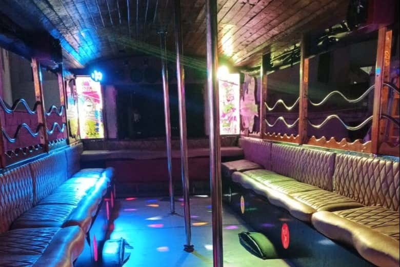 La piste de danse de la chiva rumbera