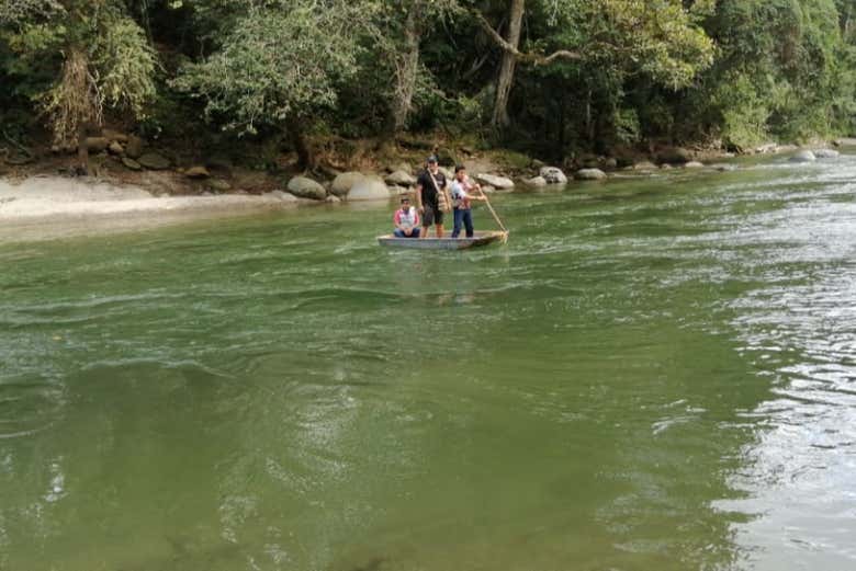 Travelling along the river