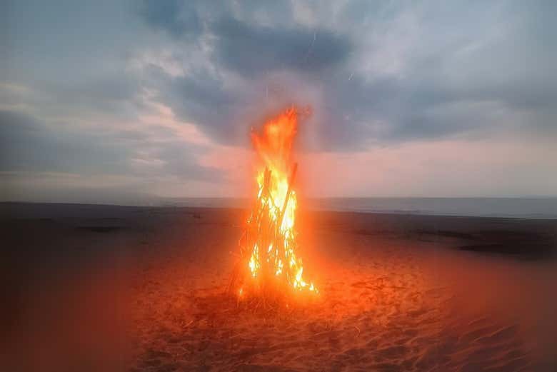 Haremos una fogata en la playa