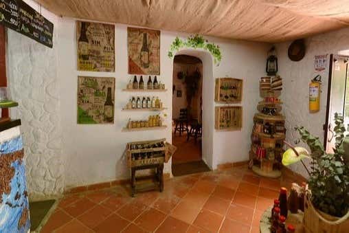 Visiting a shop selling local products