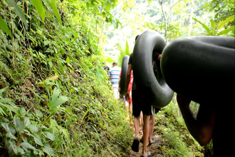 Arrivée à la rivière