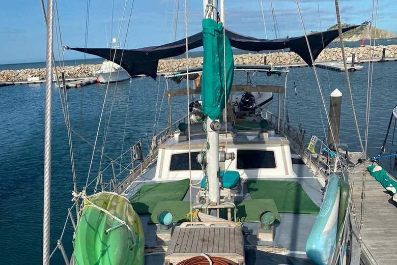 On board the boat
