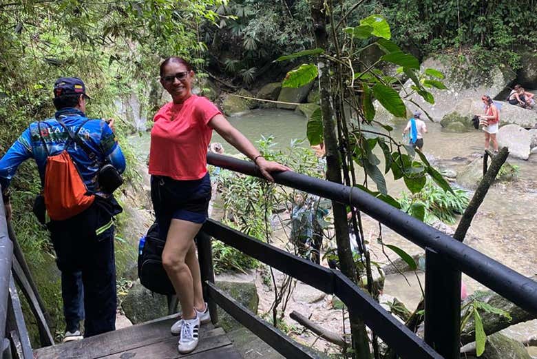 Visitando o rio de Minca