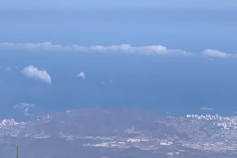 Vista sui Caraibi e sulla Ciénaga Grande dall'alto