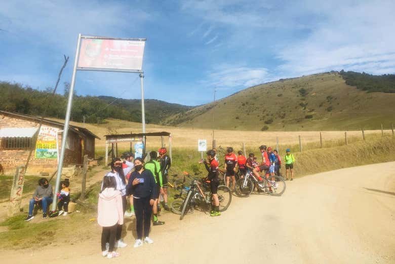Grupo del tour en bici