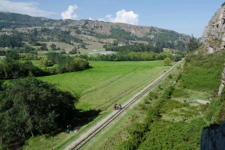 Imagen panorámica de Suesca