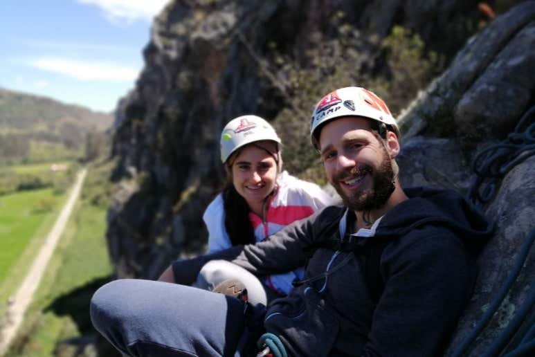 Via ferrata nas Rochas de Suesca