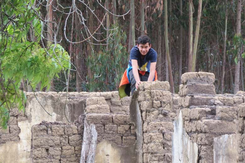 Enjoying the hiking route