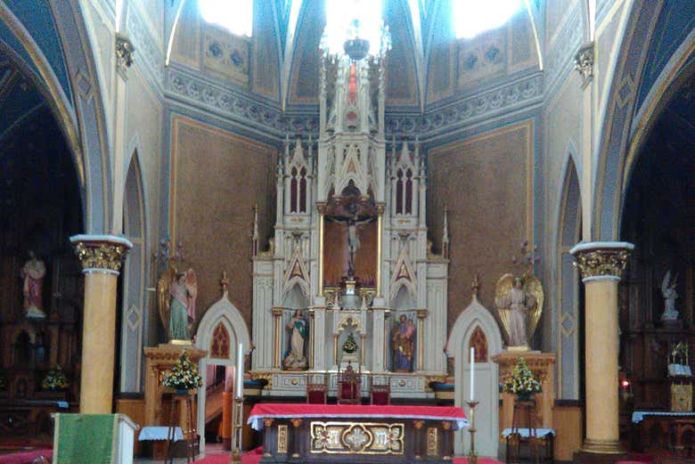 Interior de la iglesia