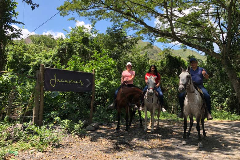 Having fun on the tour