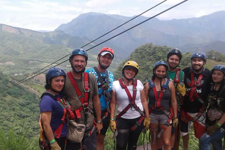 Ziplining a Útica