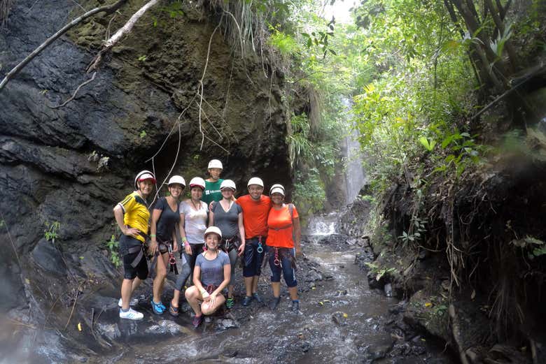 Prêt pour l'activité de canyoning
