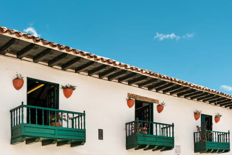 Balcões da praça de Villa Leyva