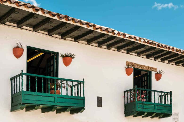 I balconi tipici di Valle de Leyva